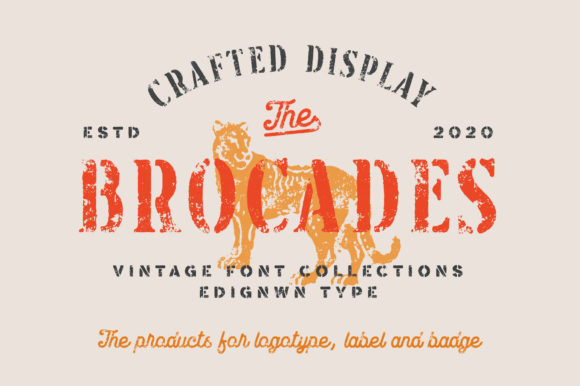 Brocades Font for Creative Campaigns