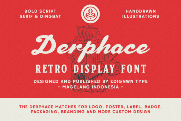 Derphace Font: A Display Typeface for Creative Branding