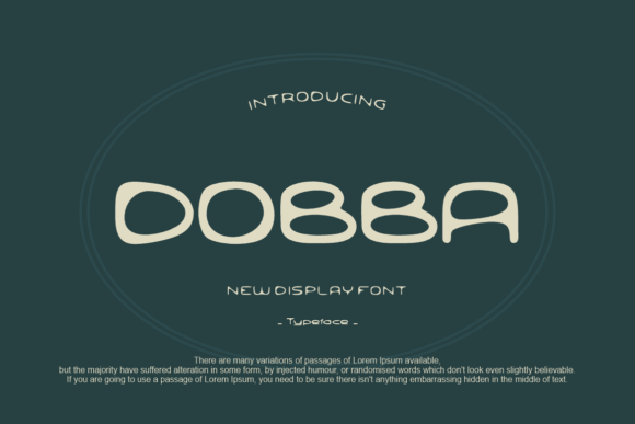 Dobba: A Friendly Display Font for Creative Projects
