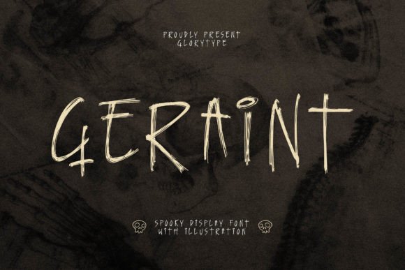 Geraint: A Spooky Display Font