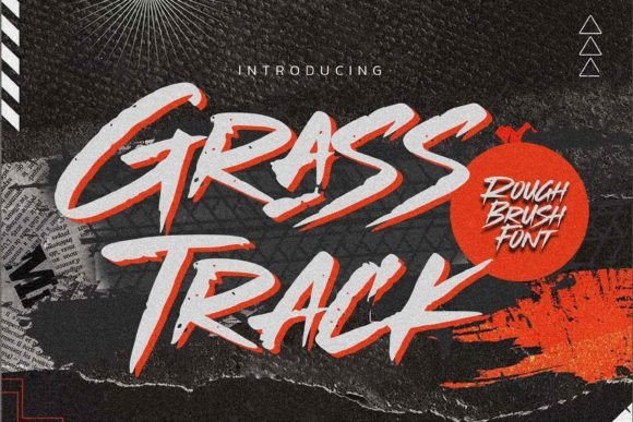 Grasstrack: A Brush Display Font