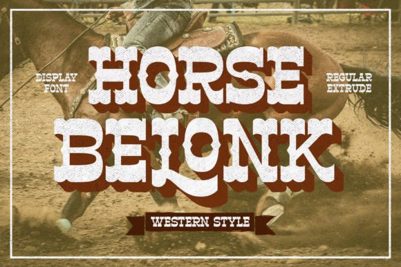 Horse Belonk: A Vintage Display Font for Creative Projects
