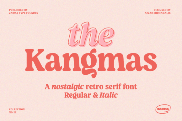 Kangmas: A Nostalgic Display Font