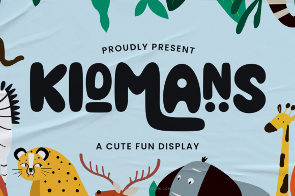 Kidmans: A Cute Display Font for Creative Projects