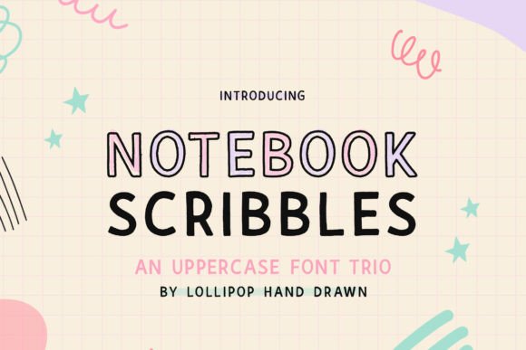 Notebook Scribbles Font for Business Branding