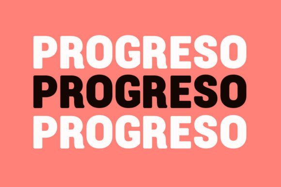 Progreso: A Bold Display Font