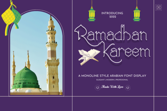 Ramadan Kareem Font: A Unique Display Typeface for Craft Creators