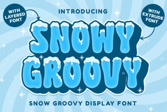 Snowy Groovy Font for Bold Visuals