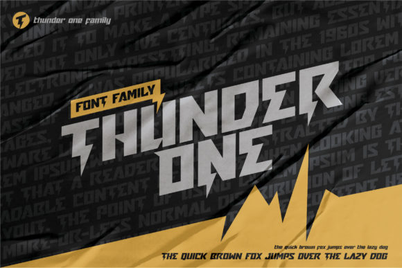 Thunder One Font for Bold Branding