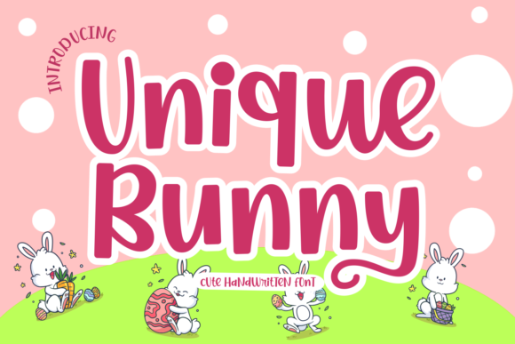 Unique Bunny Font for Creative Web Design Projects