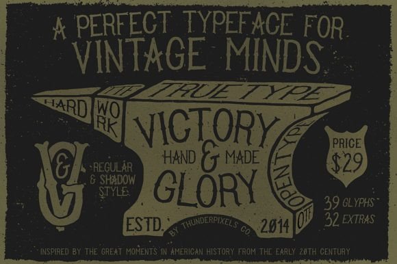 Victory and Glory Font