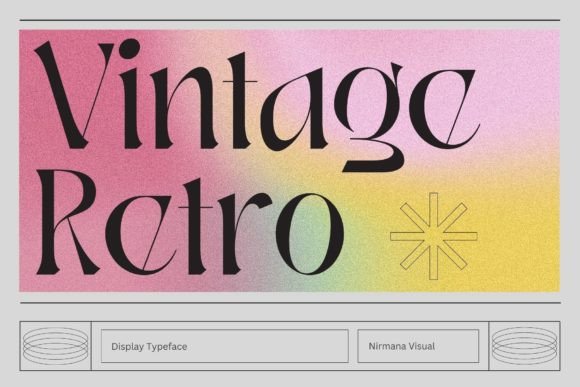 Vintage Retro Font for Editorial Design